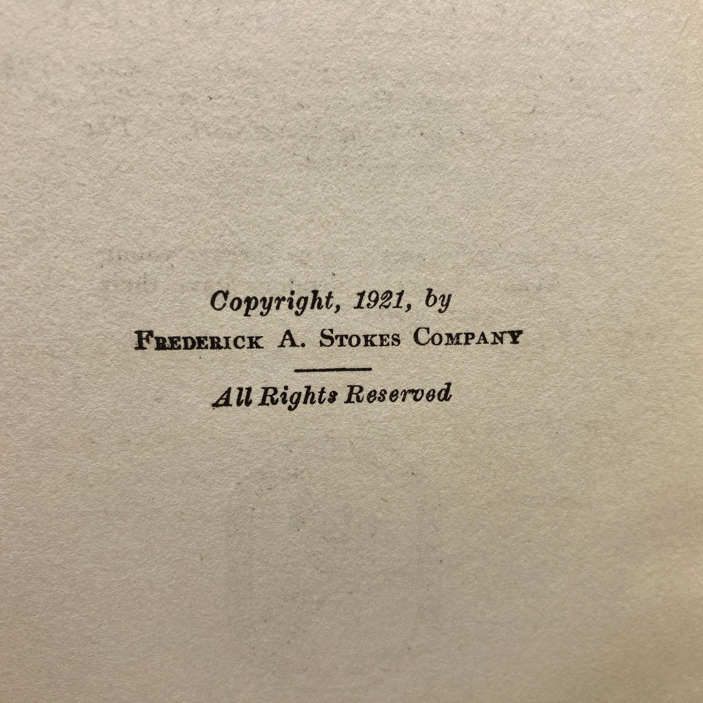 MONTGOMERY, L.M. "Rilla of Ingleside" [Frederick A. Stokes, 1921] 1st US Edition