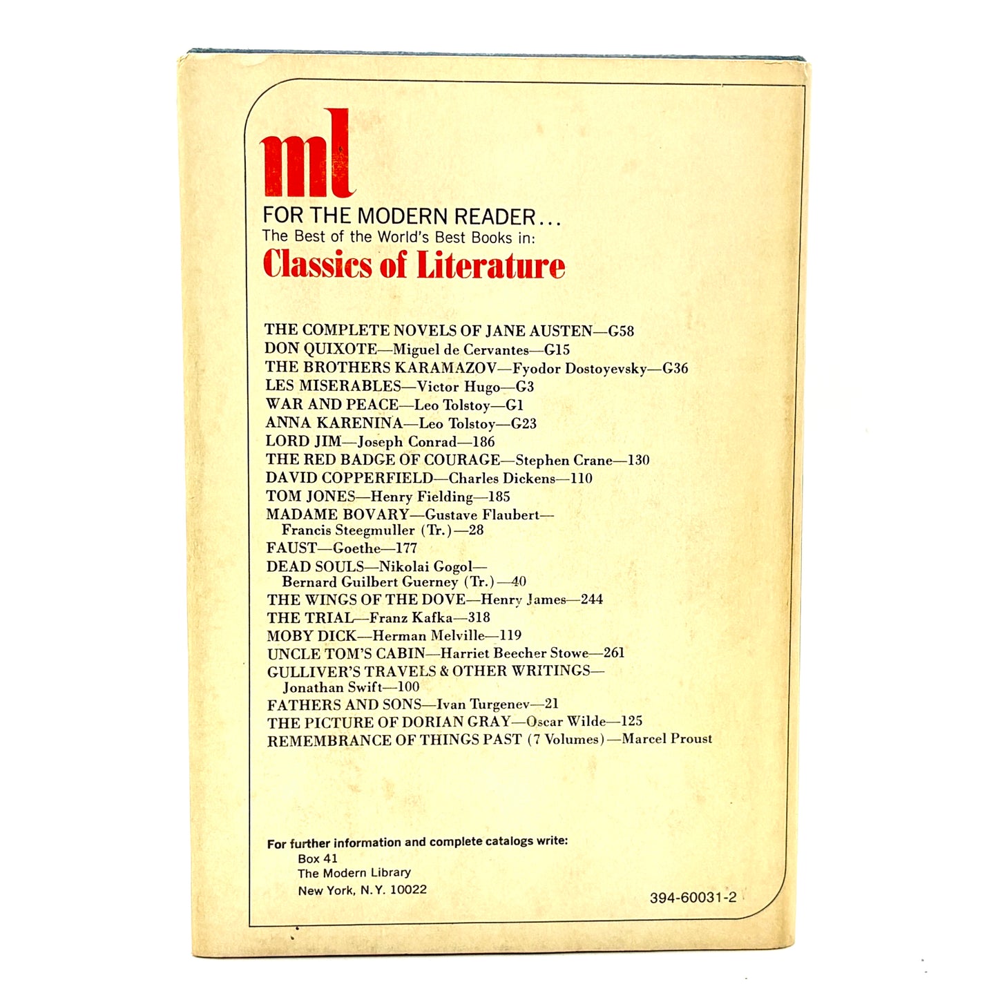 STOKER, Bram "Dracula" [Modern Library, n.d./c1967]