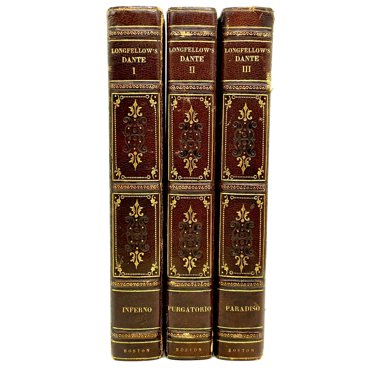 ALIGHIERI, Dante "The Divine Comedy" [Houghton Mifflin, 1895] Longfellow Translation
