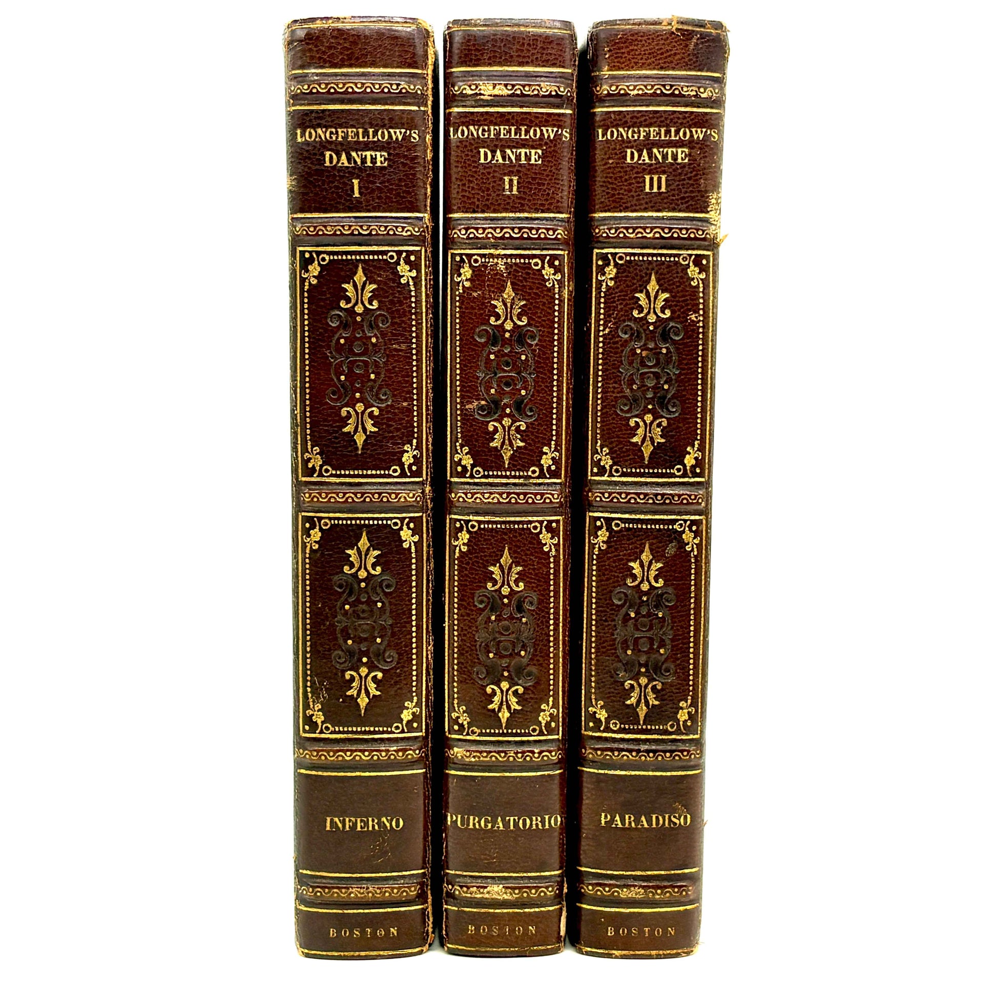 ALIGHIERI, Dante "The Divine Comedy" [Houghton Mifflin, 1895] Longfellow Translation