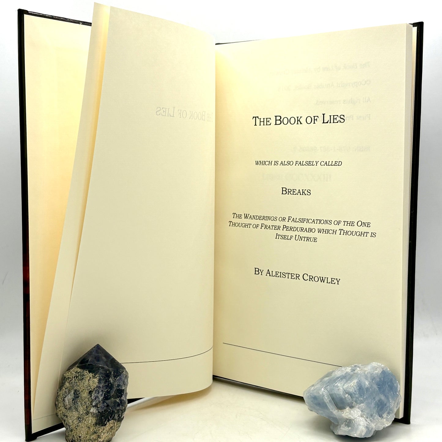 CROWLEY, Aleister "The Book of Lies" [Anubis Books, 2018]