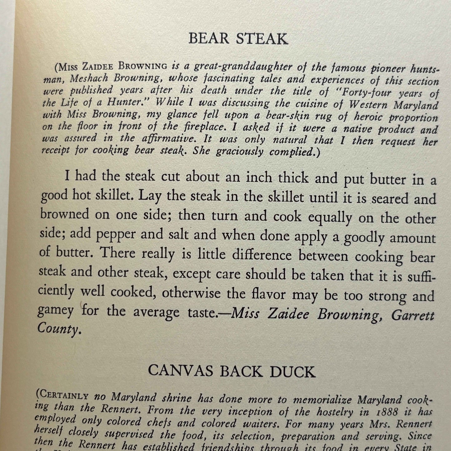 STIEFF, Frederick Philip "Eat, Drink & Be Merry in Maryland" [Putnam, 1932]