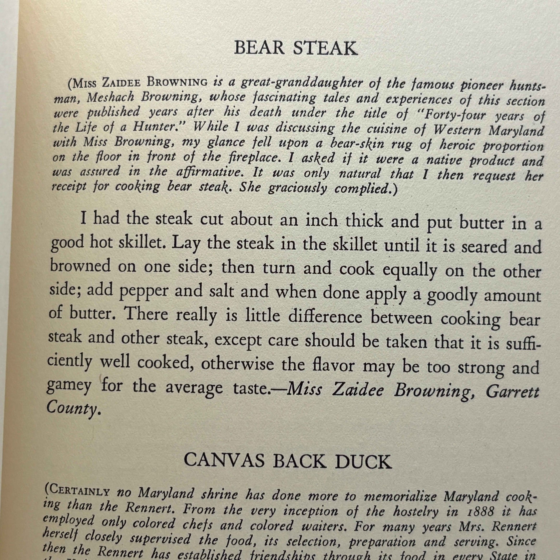 STIEFF, Frederick Philip "Eat, Drink & Be Merry in Maryland" [Putnam, 1932]