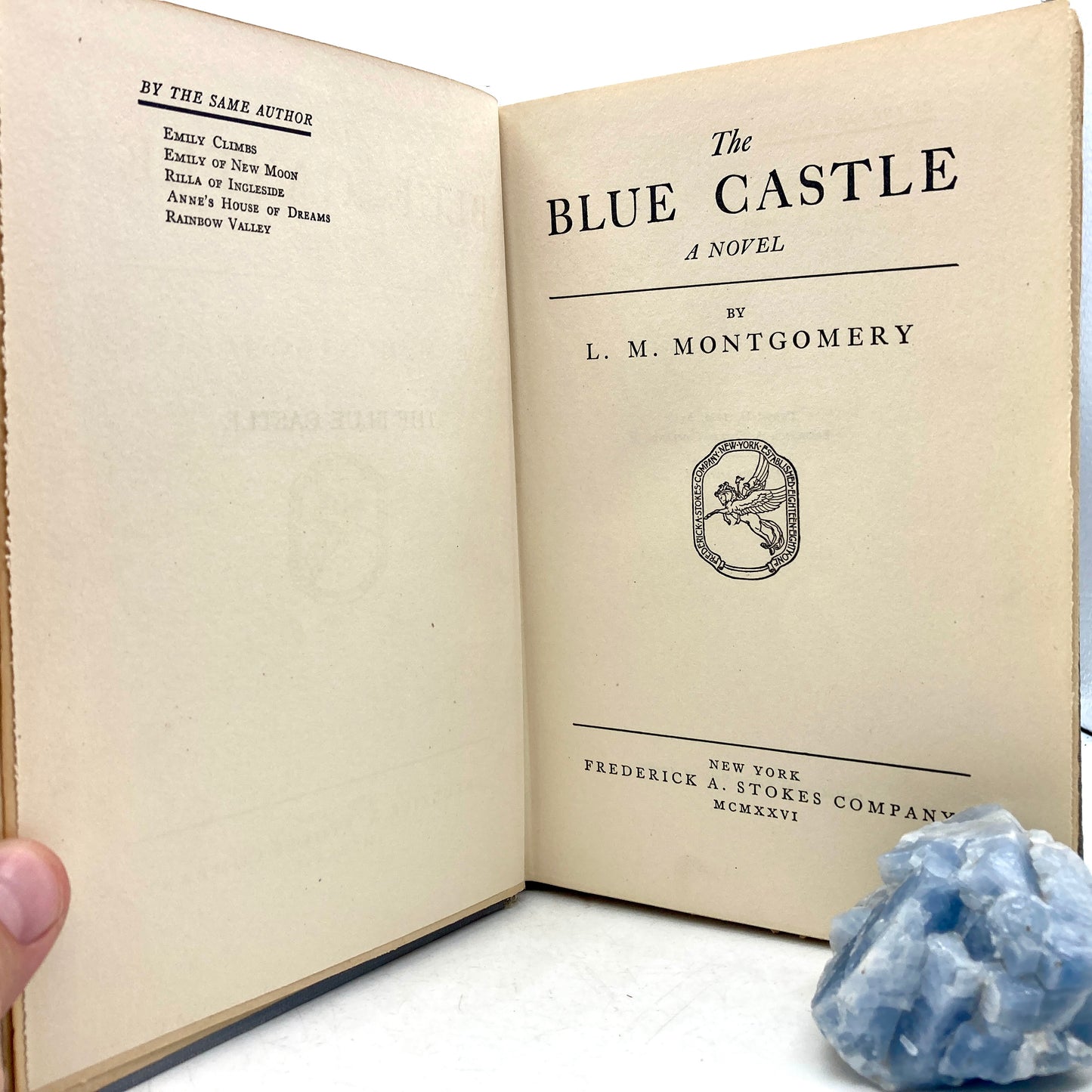 MONTGOMERY, L.M. "The Blue Castle" [Frederick A. Stokes, 1926] 1st Edition