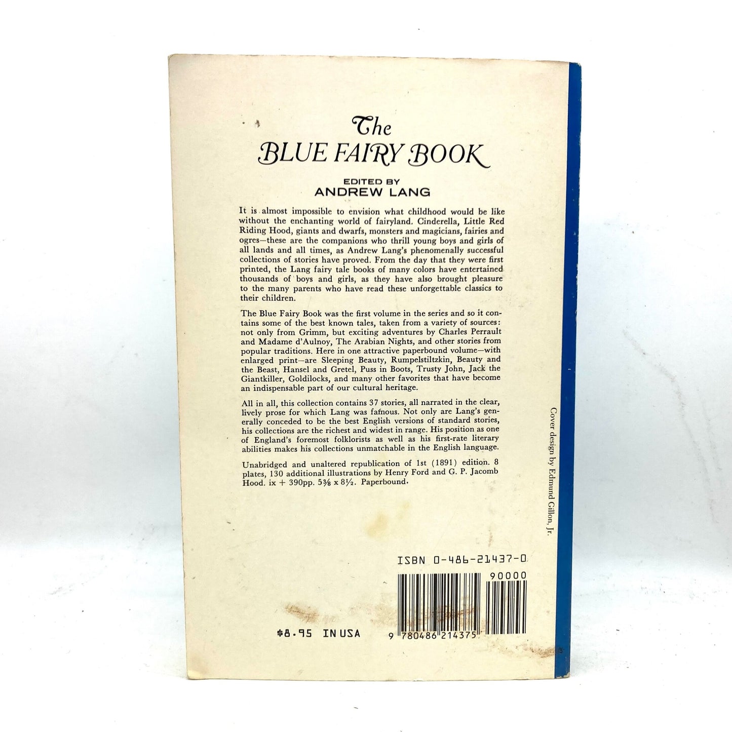LANG, Andrew "The Blue Fairy Book" [Dover, 1965] - Buzz Bookstore