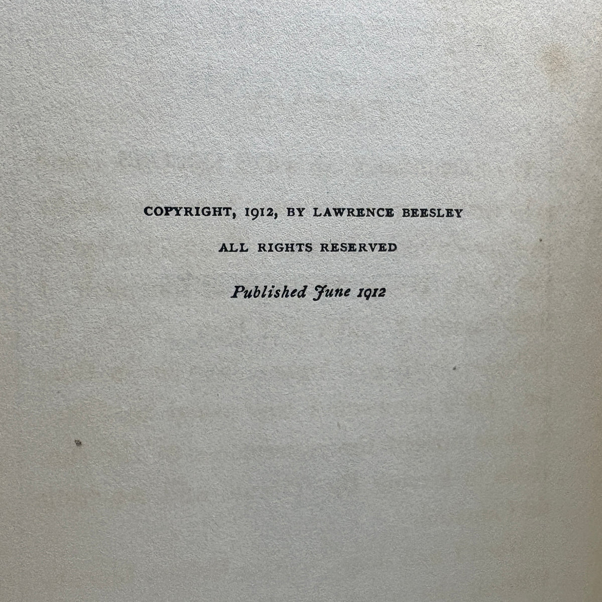 Beesley, Lawrence “The Loss of the SS. Titanic” [Houghton Mifflin, 1912] First Edition