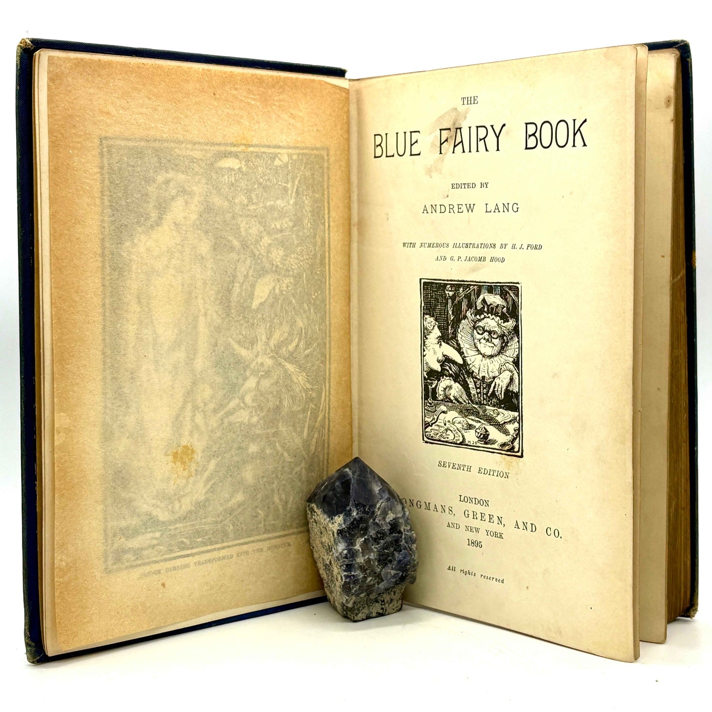 LANG, Andrew "The Blue Fairy Book" [Longmans Green & Co, 1895] 7th Edition