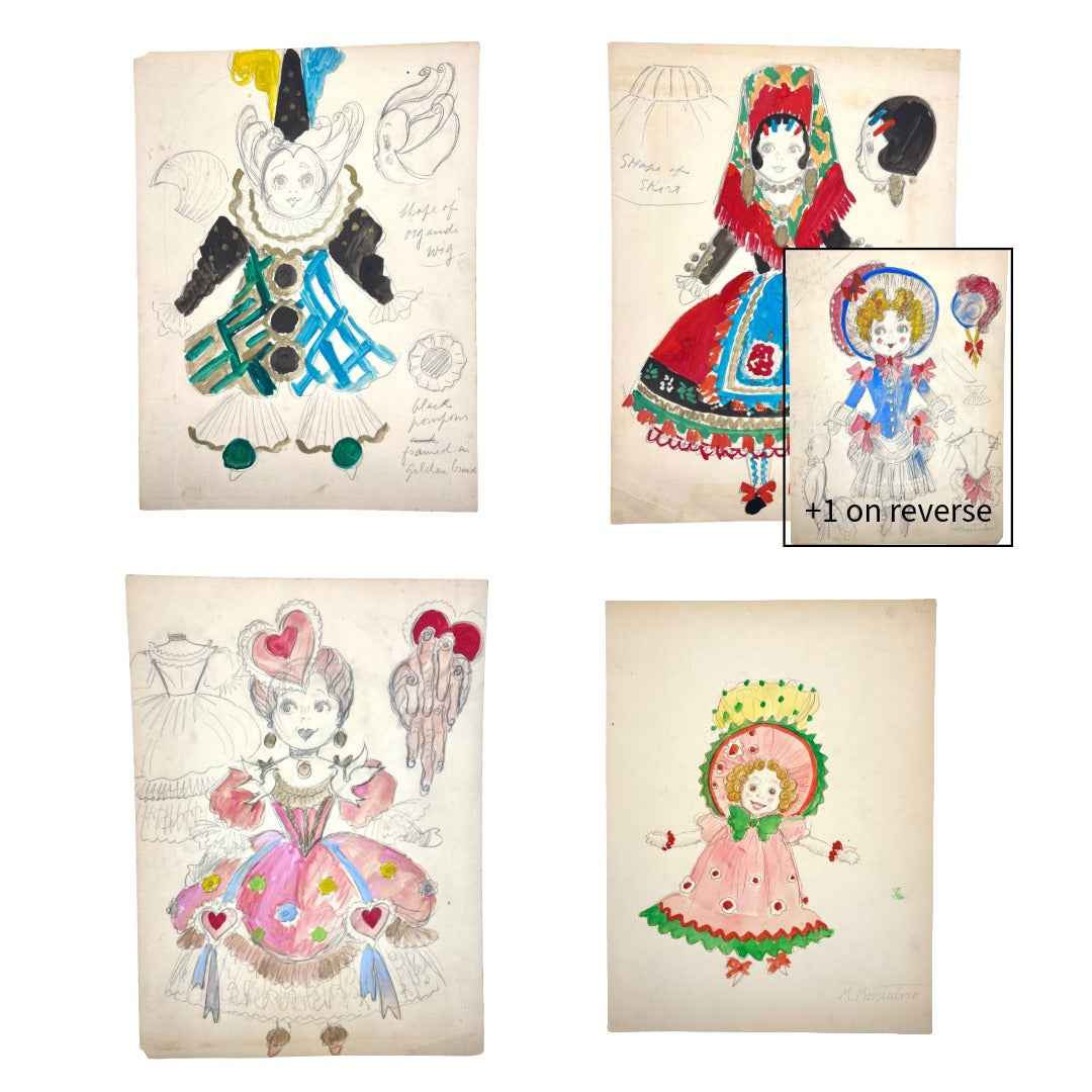 MARCO MONTEDORO “Original Costume Design Studies” [c1920s]