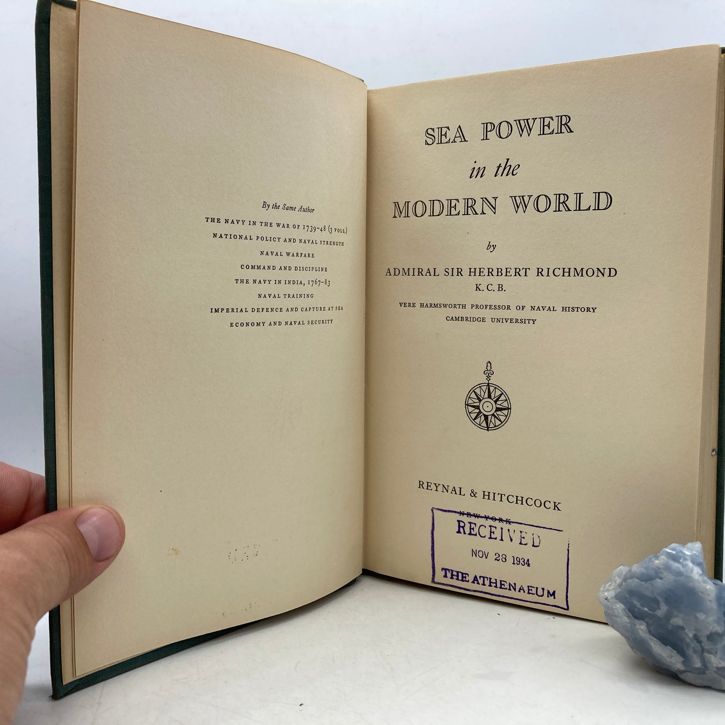 RICHMOND, Herbert "Sea Power in the Modern World" [Reynal & Hitchcock, 1934]