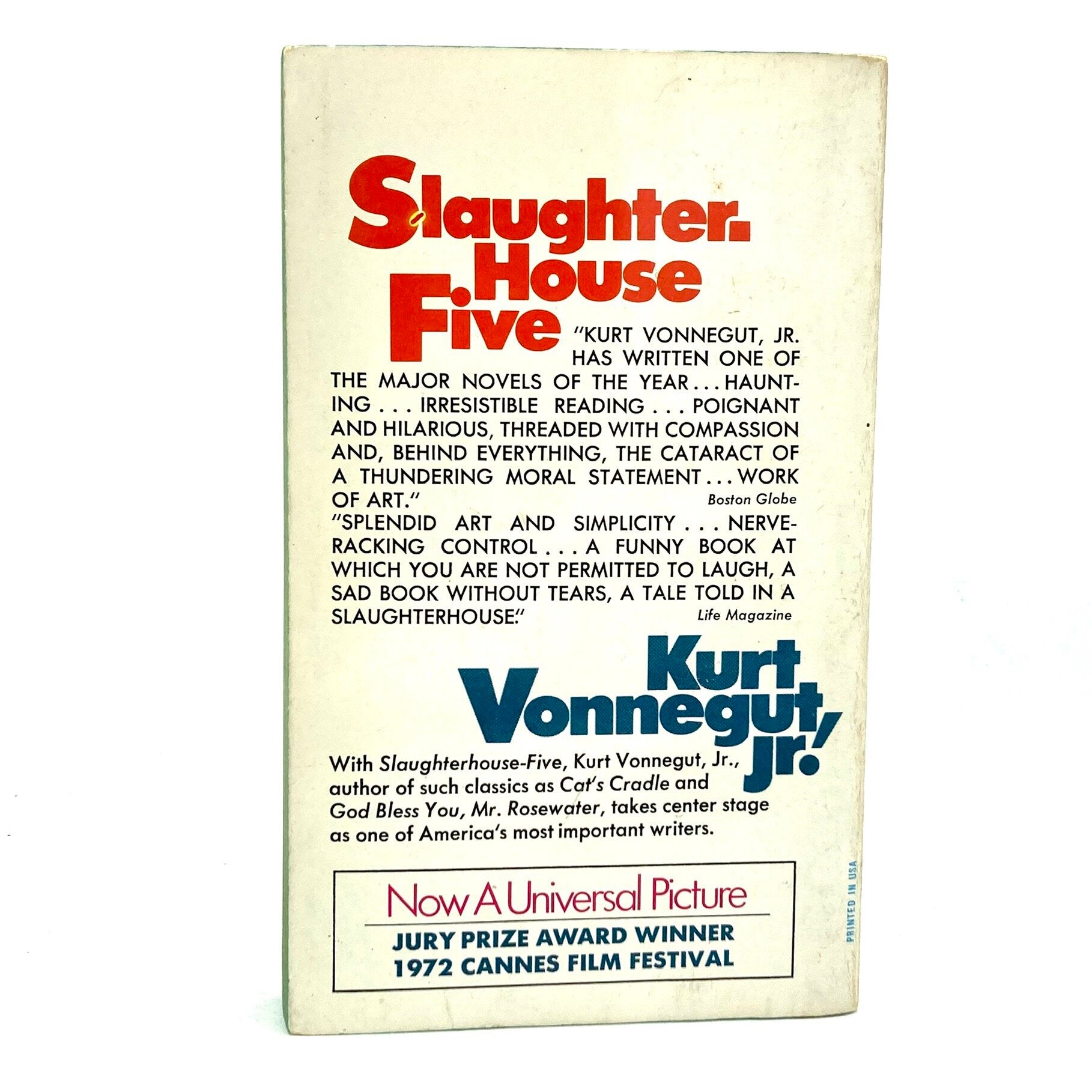 VONNEGUT, Kurt "Slaughter-House Five" [Dell, 1972] - Buzz Bookstore