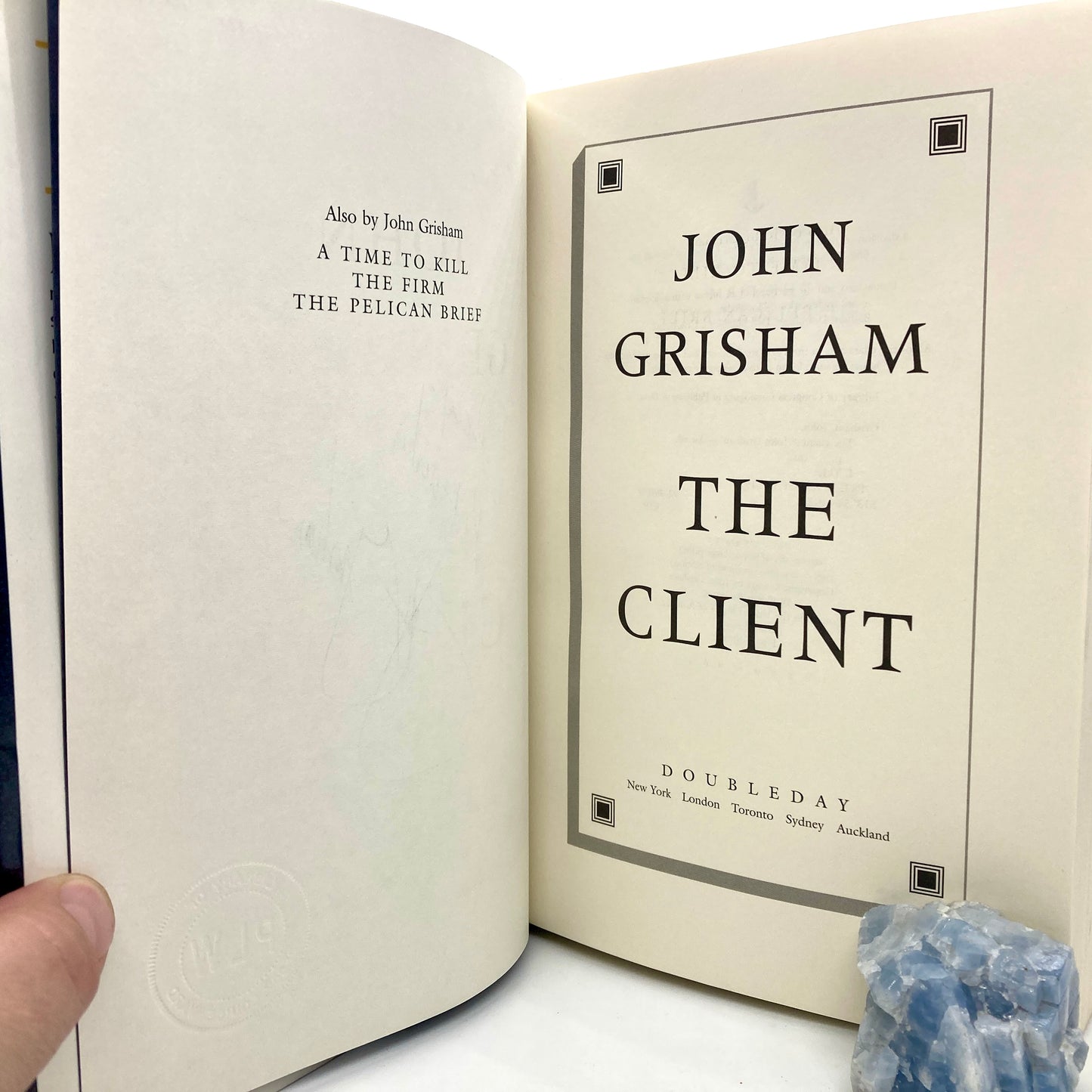 GRISHAM, John "The Client” [Doubleday, 1993] 1st Edition (Signed)