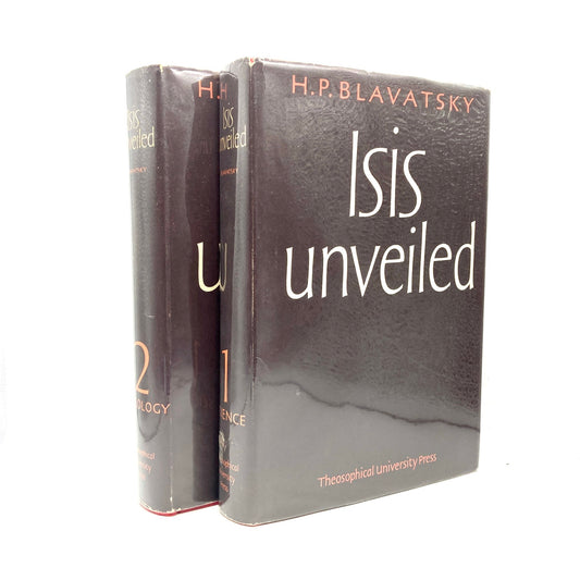 BLAVATSKY, H.P. "Isis Unveiled" [Theosophical University Press, 1960] - Buzz Bookstore