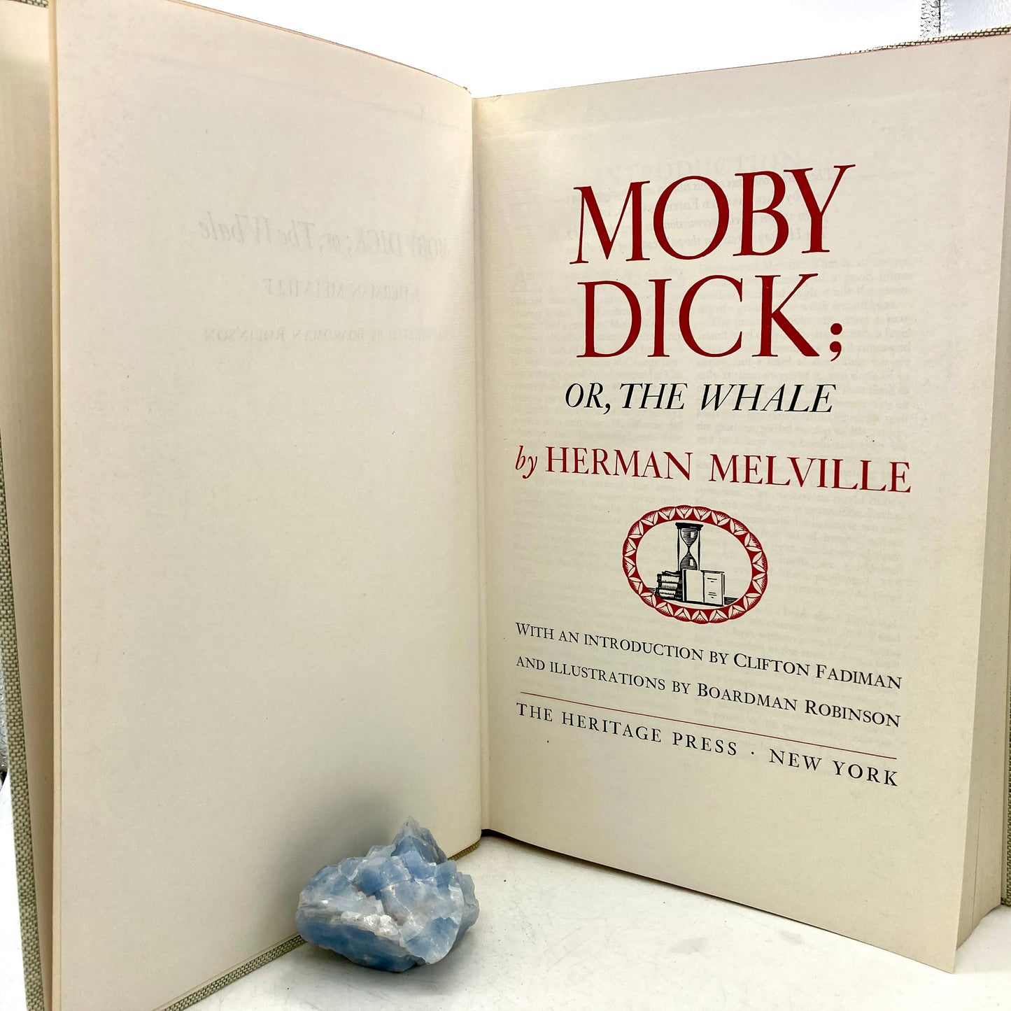 MELVILLE, Herman "Moby Dick" [Heritage Press, 1943]