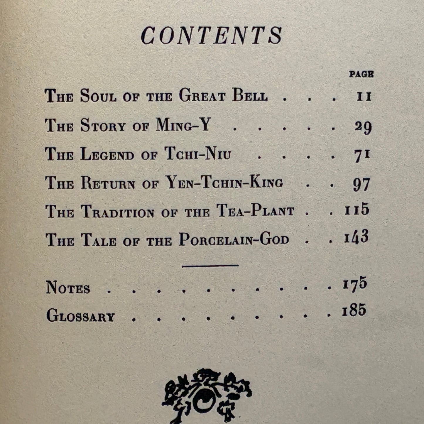 HEARN, Lafcadio "Some Chinese Ghosts" [Little, Brown, & Co, 1917]