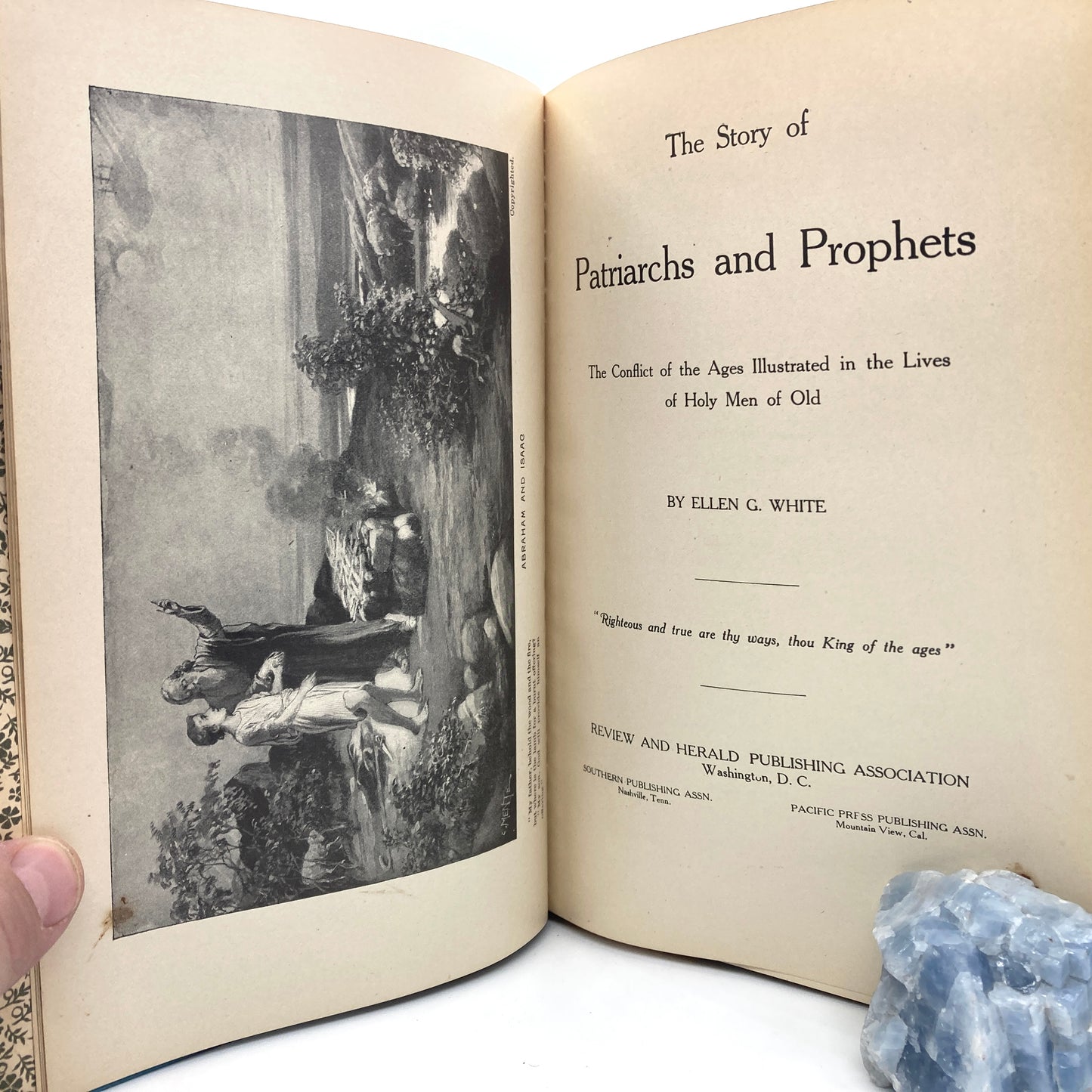 WHITE, Ellen G. "Patriarchs and Prophets" [Review and Herald, 1908]