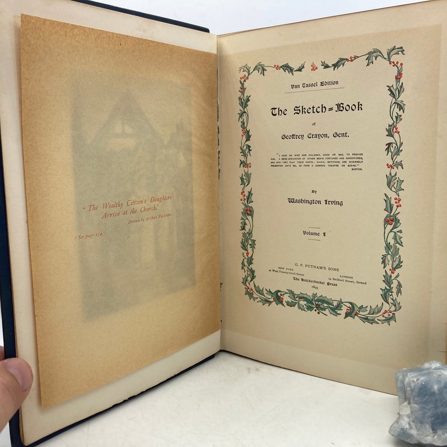 IRVING, Washington "The Sketch-Book of Geoffrey Crayon, Esq" [Putnam, 1895]