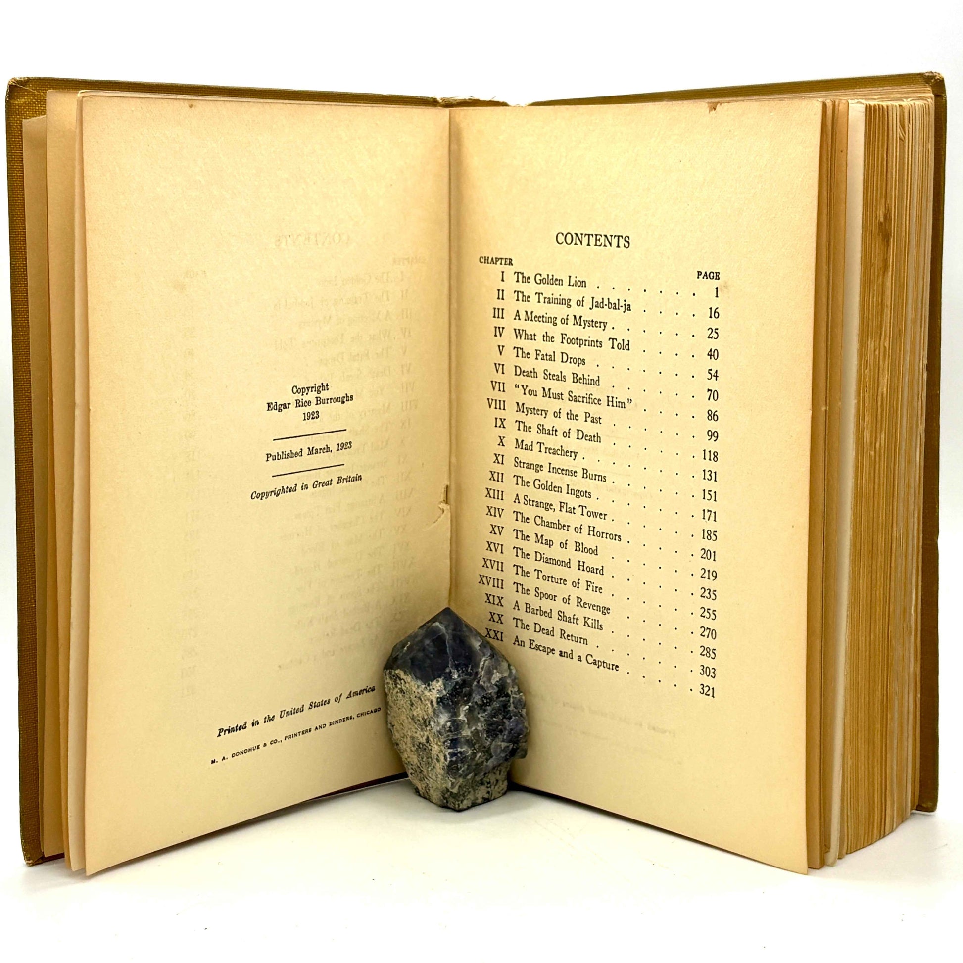 BURROUGHS, Edgar Rice "Tarzan and the Golden Lion" [A.C McClurg, 1923] 1st Edition