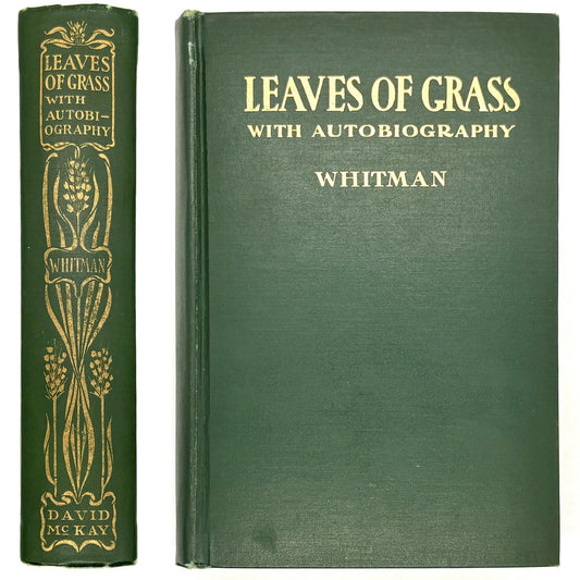 WHITMAN, Walt "Leaves of Grass" [David McKay, 1900]