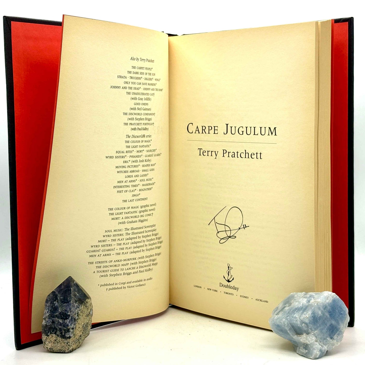 PRATCHETT, Terry "Carpe Jugulum" [Doubleday, 1998] Signed 1st Edition