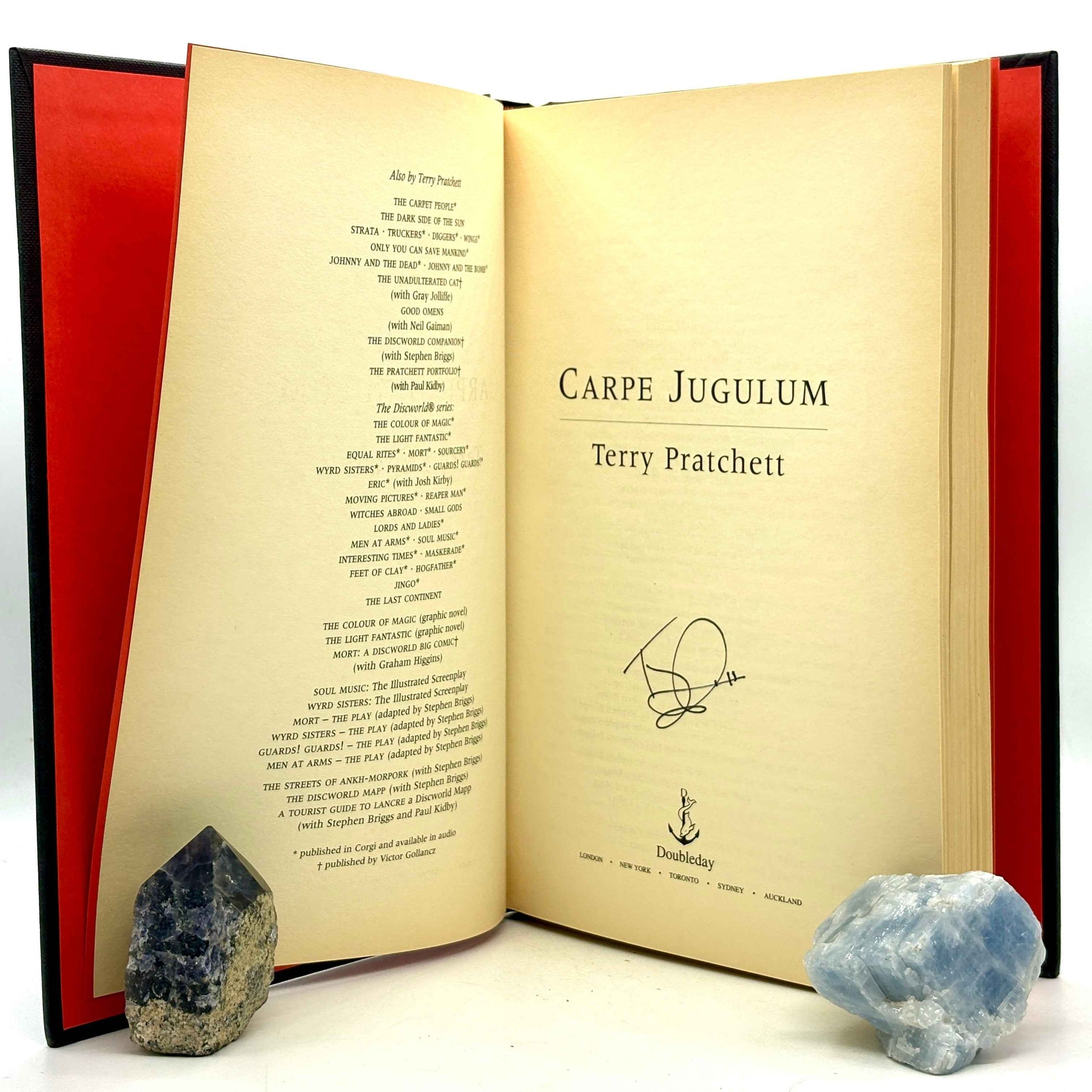 PRATCHETT, Terry "Carpe Jugulum" [Doubleday, 1998] Signed 1st Edition