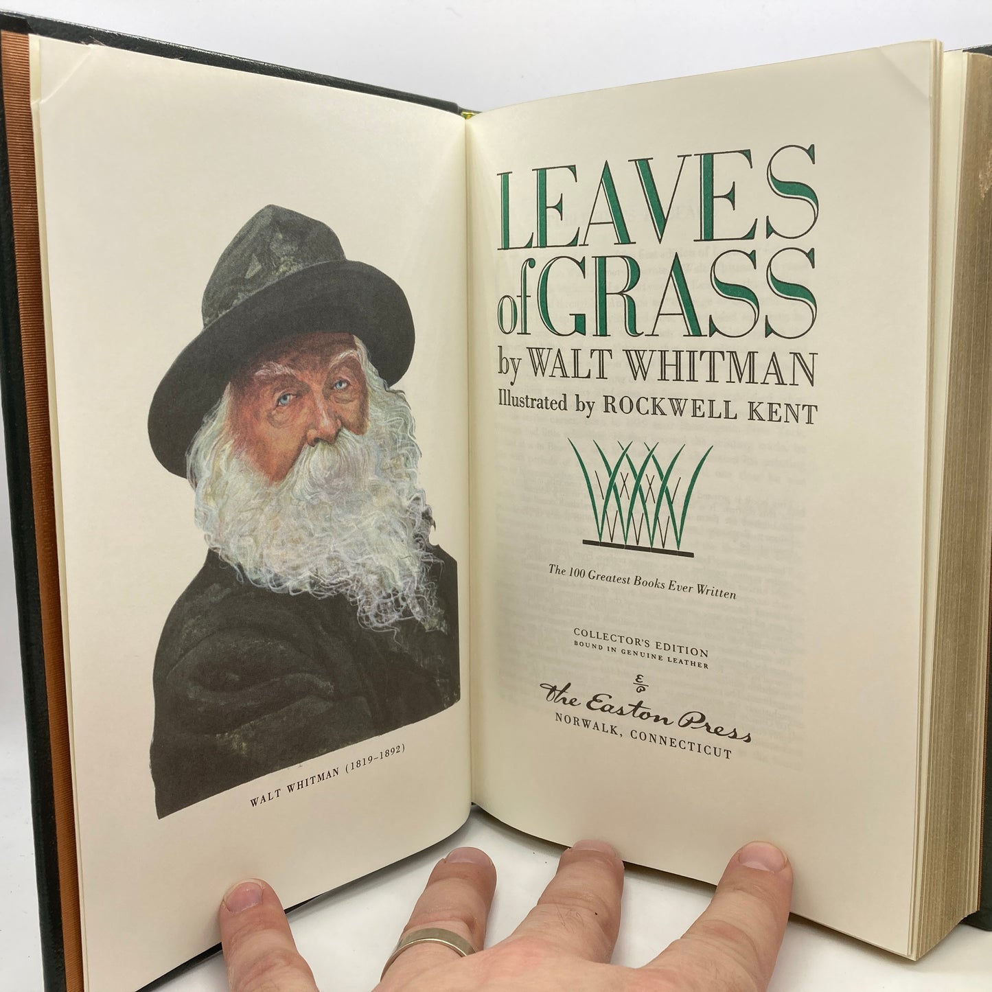 WHITMAN, Walt "Leaves of Grass" [Easton Press, 1977]