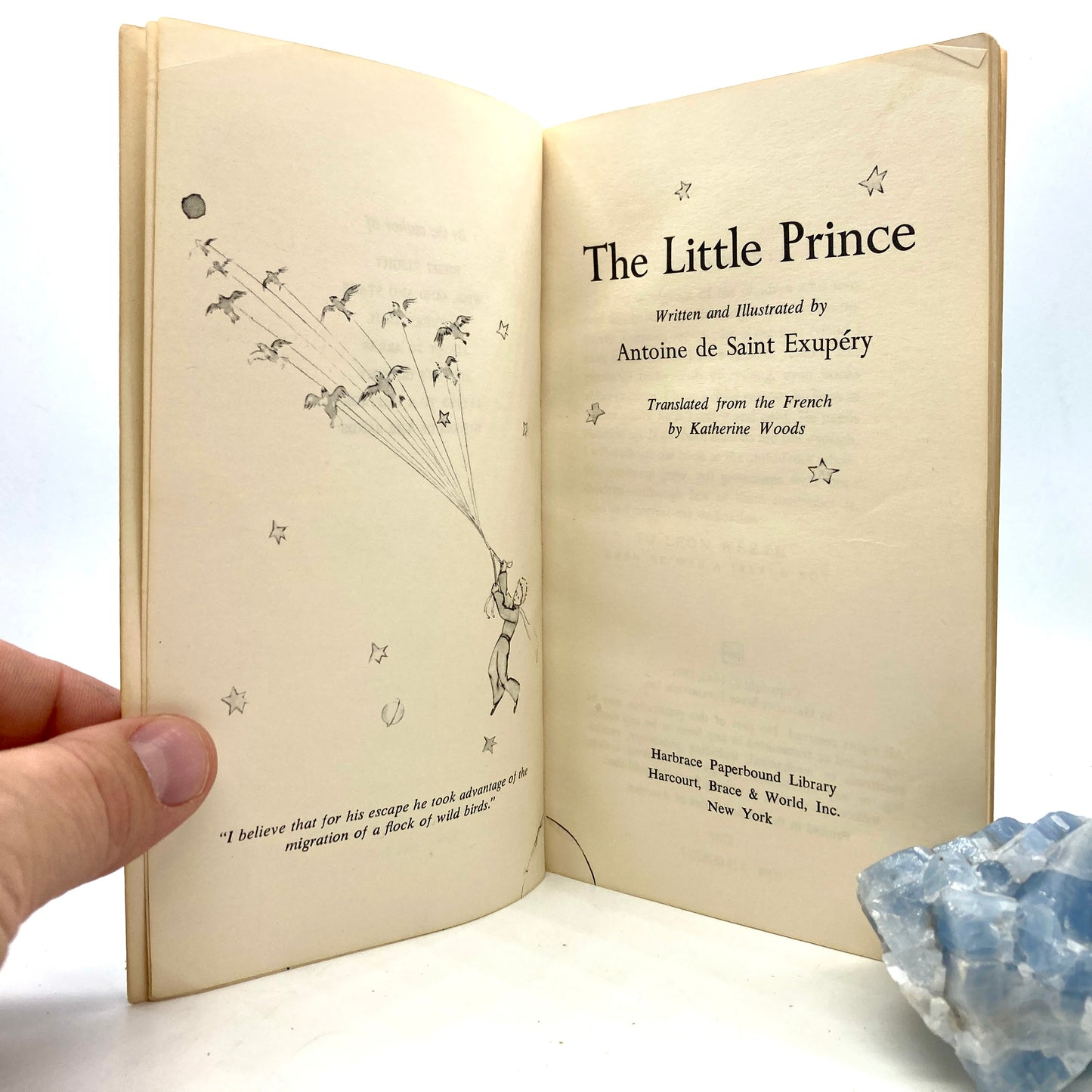 DE SAINT EXUPERY, Antoine "The Little Prince" [Harbrace, 1971/c1974] Movie Tie-In