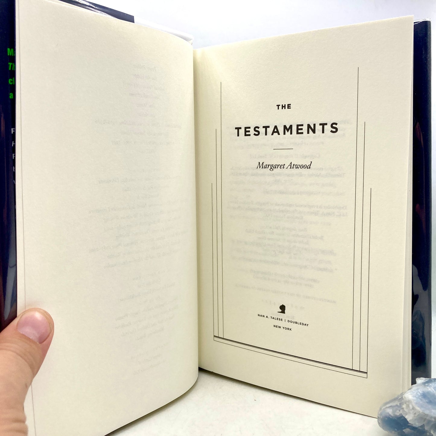 ATWOOD, Margaret "The Testaments" [Nan E. Talese, 2019] Signed 1st/1st