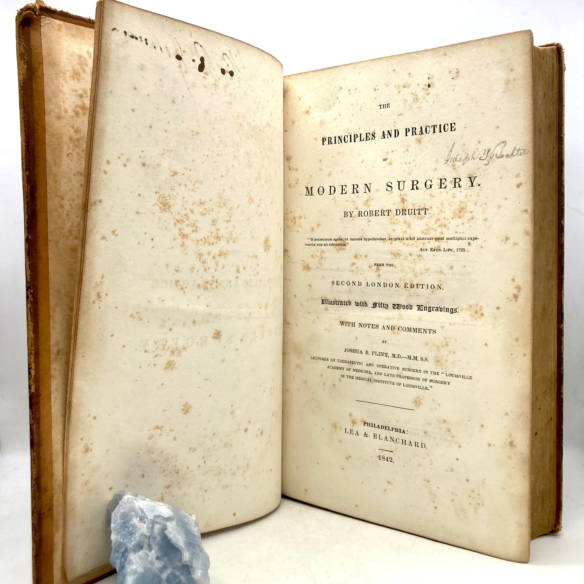 DRUITT, Robert "The Principles and Practice of Modern Surgery" [Lea & Blanchard, 1842] - Buzz Bookstore