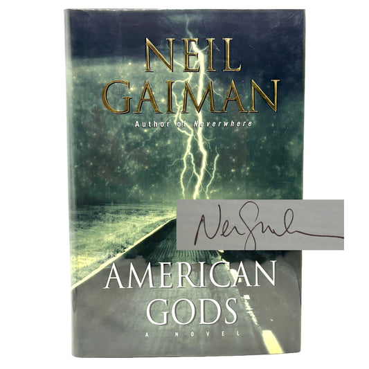GAIMAN, Neil “American Gods” [William Morrow, 2001] Inscribed 1st Printing