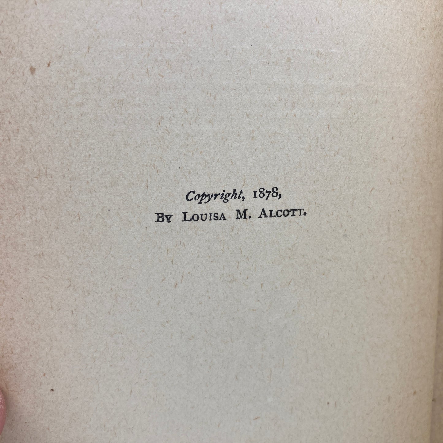 ALCOTT, Louisa May "Under the Lilacs" [Roberts Brothers, 1886]