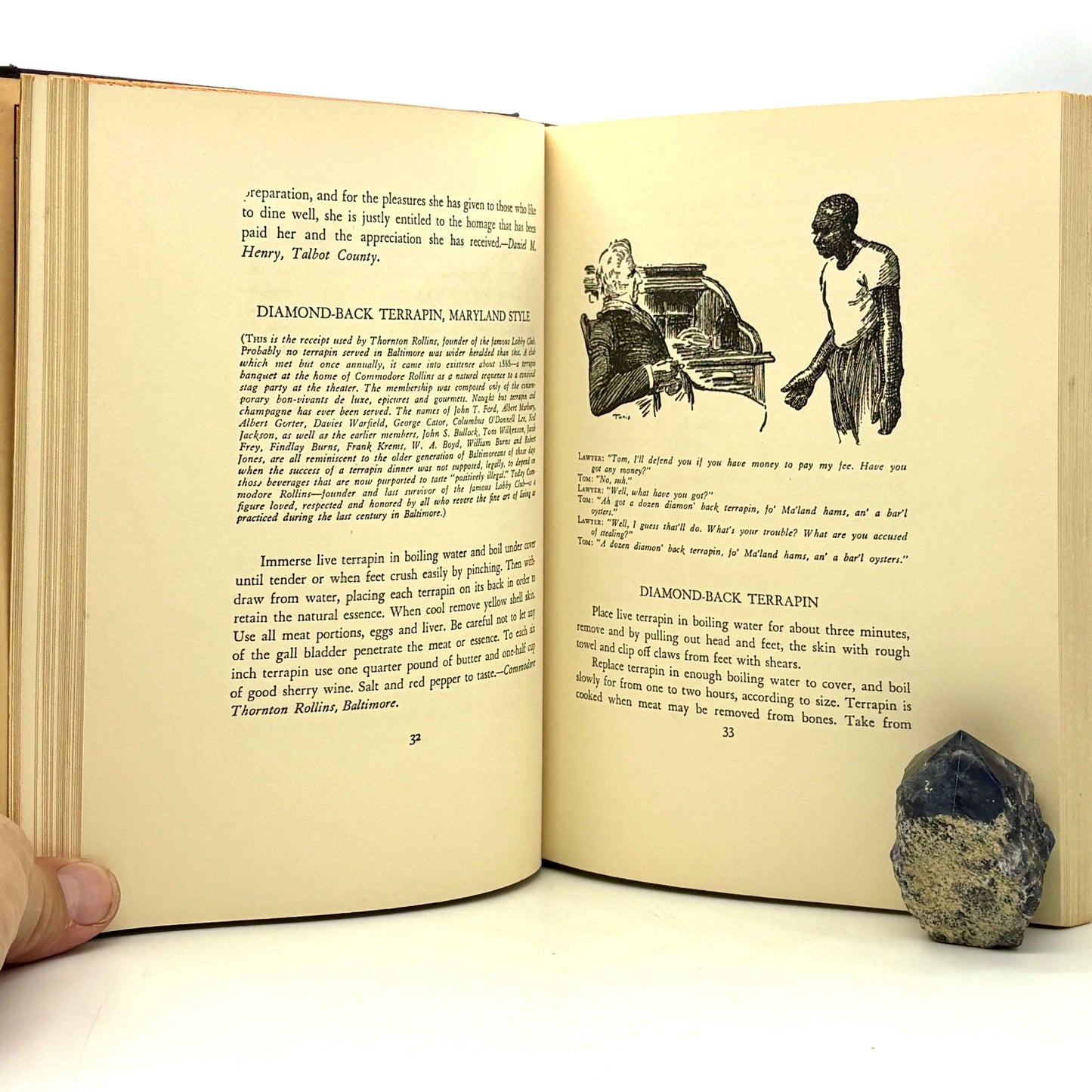 STIEFF, Frederick Philip "Eat, Drink & Be Merry in Maryland" [Putnam, 1932]