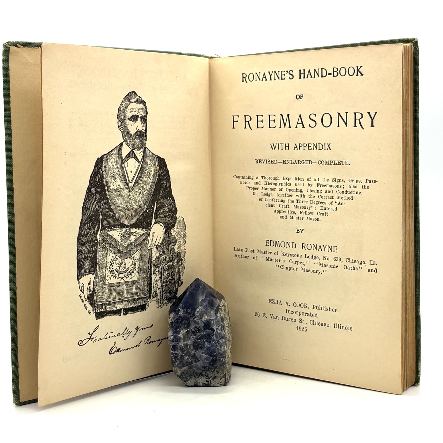 RONAYNE, Edmond “Ronayne’s Hand-Book of Freemasonry” [Ezra A. Cook, 1925]