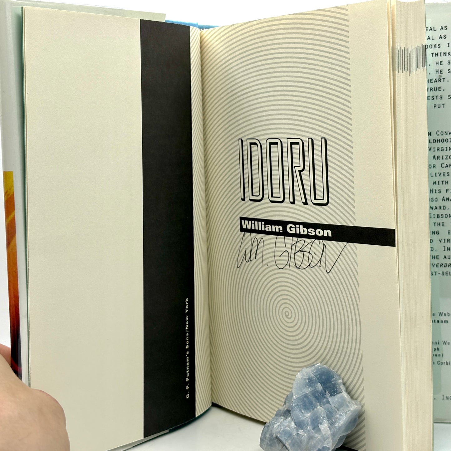 WILLIAM GIBSON “Idoru” [Putnam, 1996] Signed 1st Edition