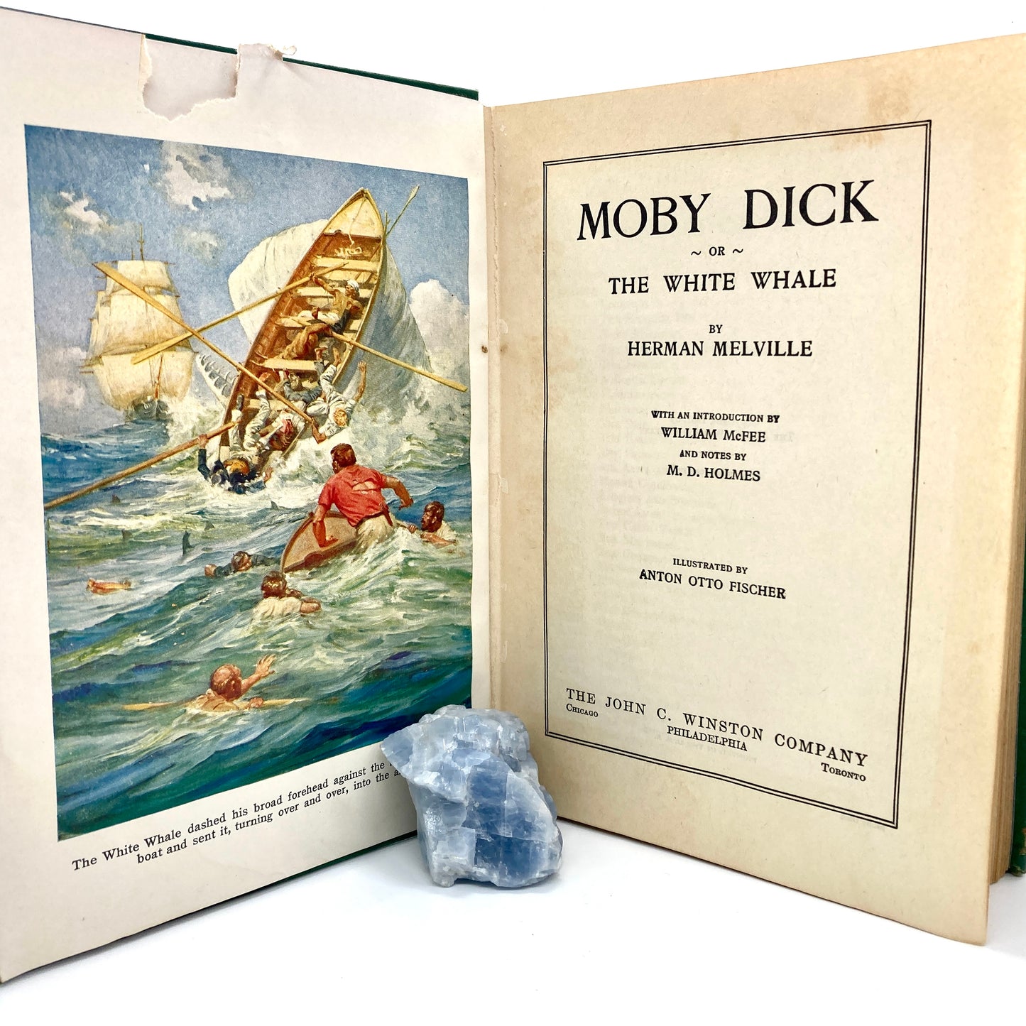 MEVILLE, Herman "Moby Dick" [John C. Winston, 1931] Anton Otto Fischer Illustrations