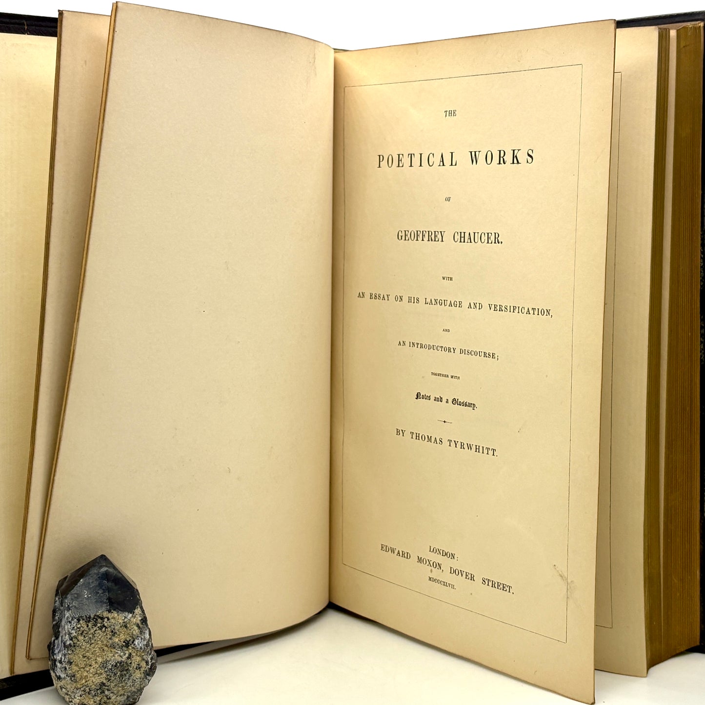 CHAUCER, Geoffrey "The Poetical Works" [Edward Moxon, 1847] Canterbury Tales