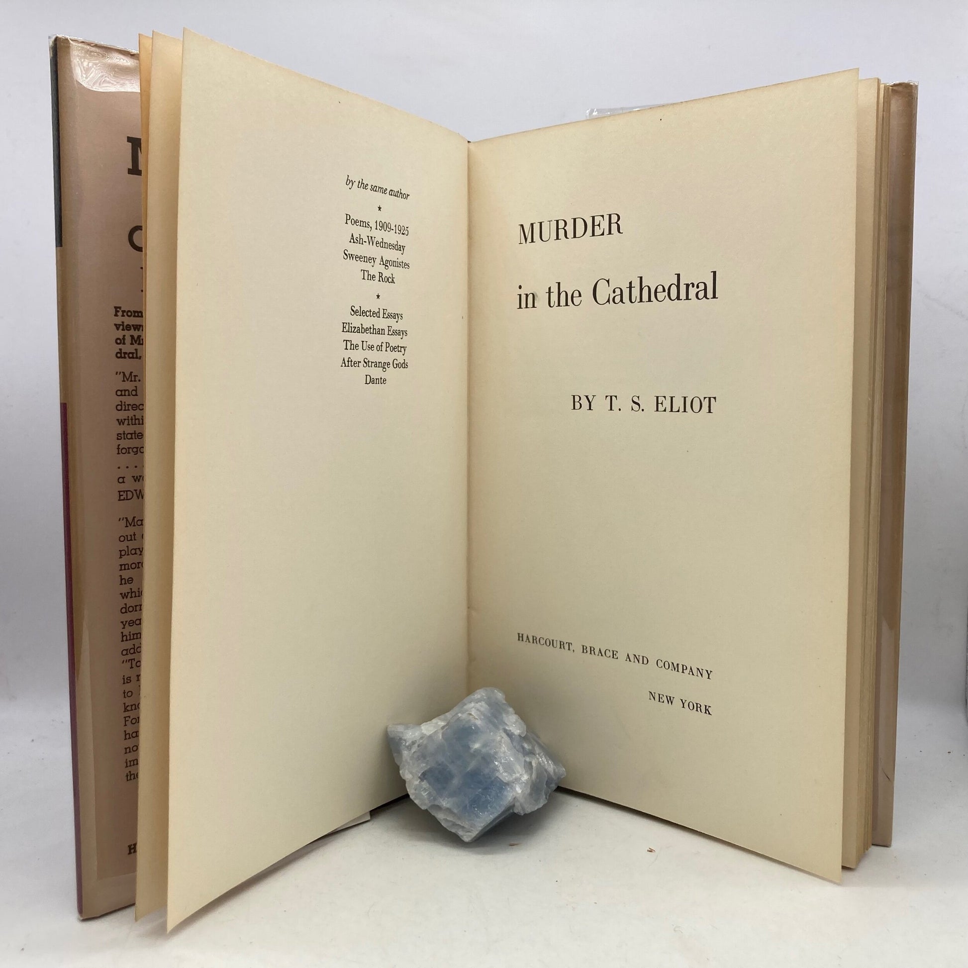 ELIOT, T.S. "Murder in the Cathedral" [Harcourt, Brace & Co, 1935] 1st Edition - Buzz Bookstore