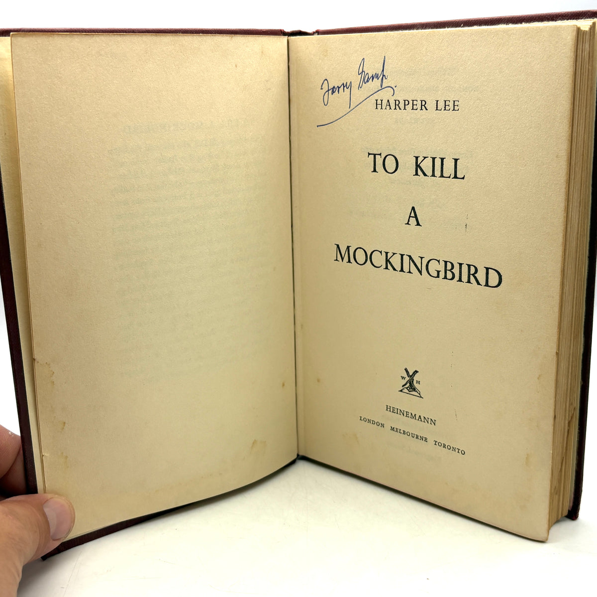 Lee, Harper “To Kill a Mockingbird” [Heinemann, 1960] First UK Edition