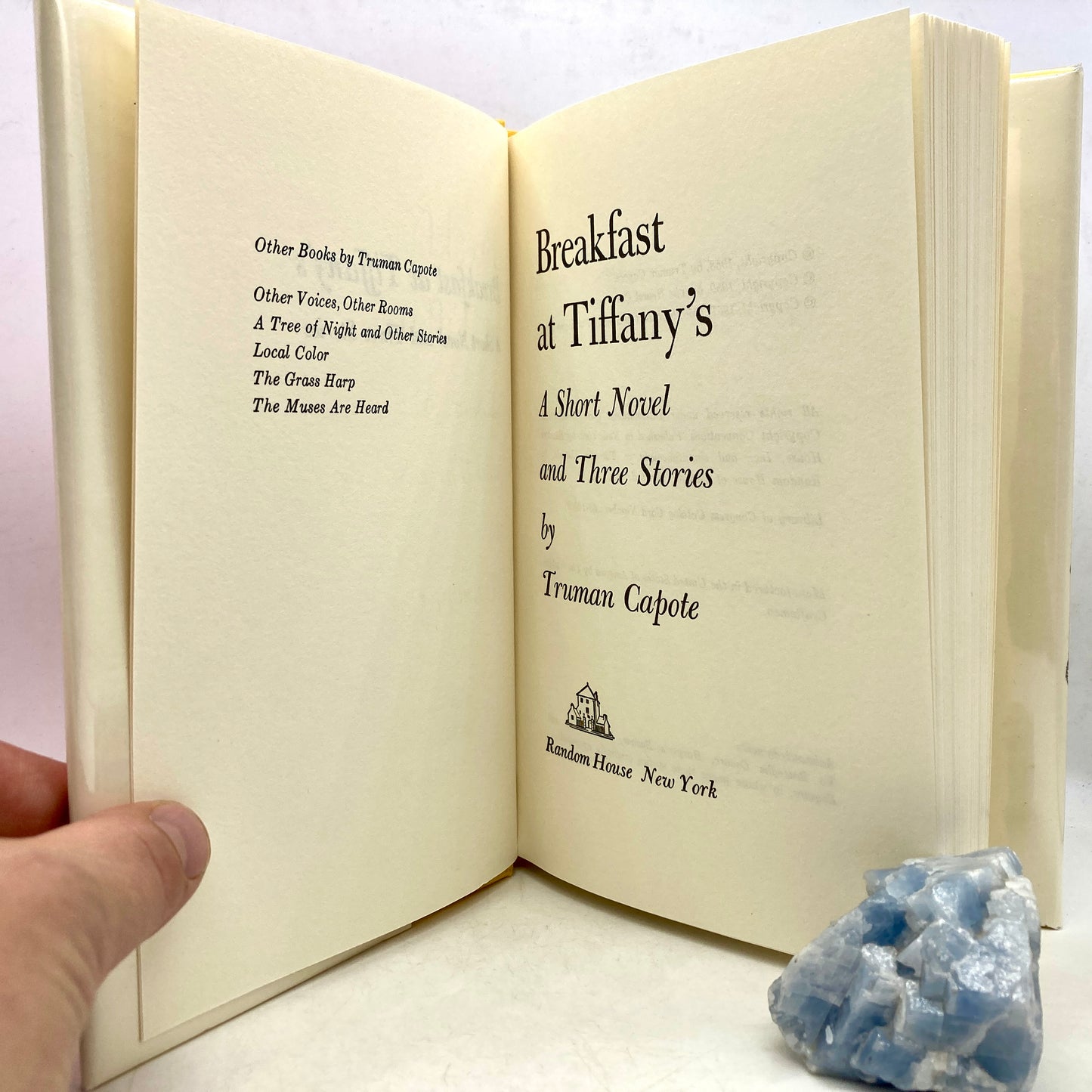 CAPOTE, Truman "Breakfast at Tiffany's" [Random House, 1958]