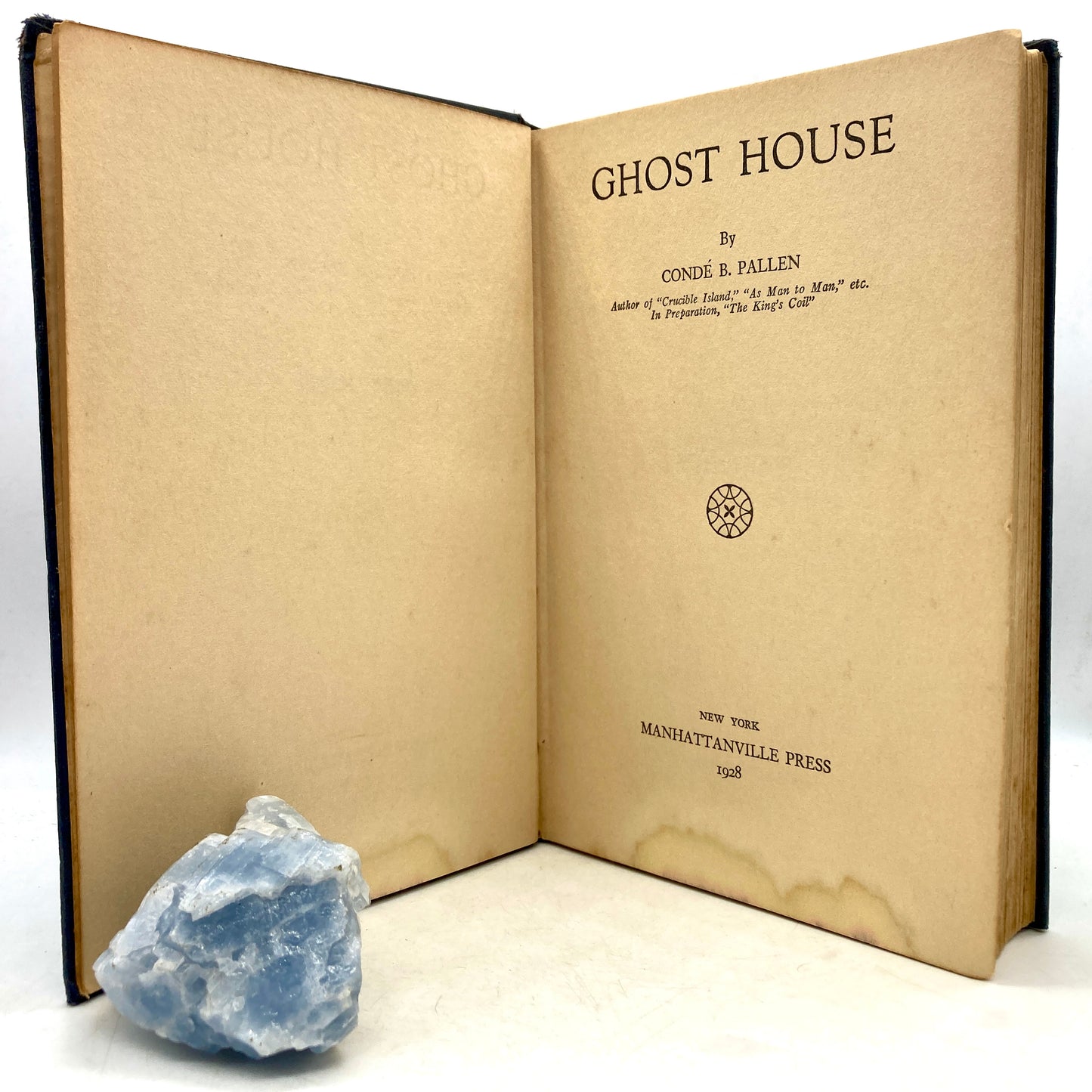 PALLEN, Condé B. "Ghost House" [Manhattanville Press, 1928] 1st Edition