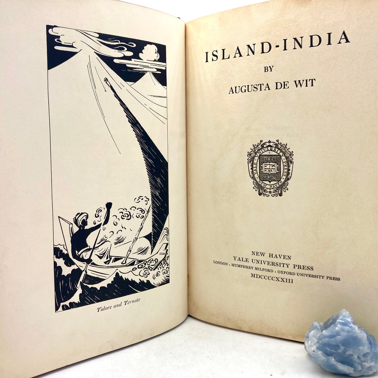 DE WIT, Augusta "Island-India" [Yale University Press, 1923]