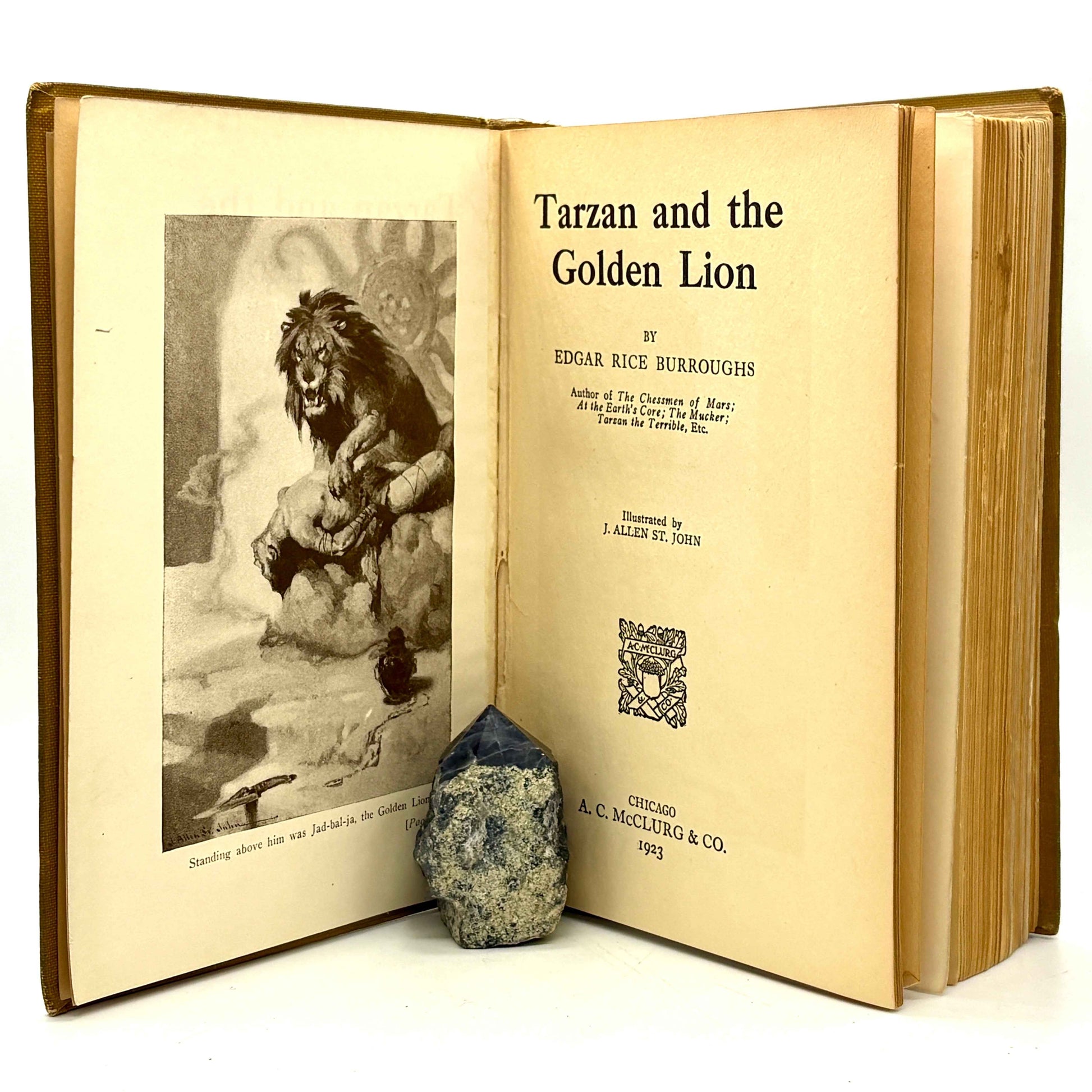 BURROUGHS, Edgar Rice "Tarzan and the Golden Lion" [A.C McClurg, 1923] 1st Edition