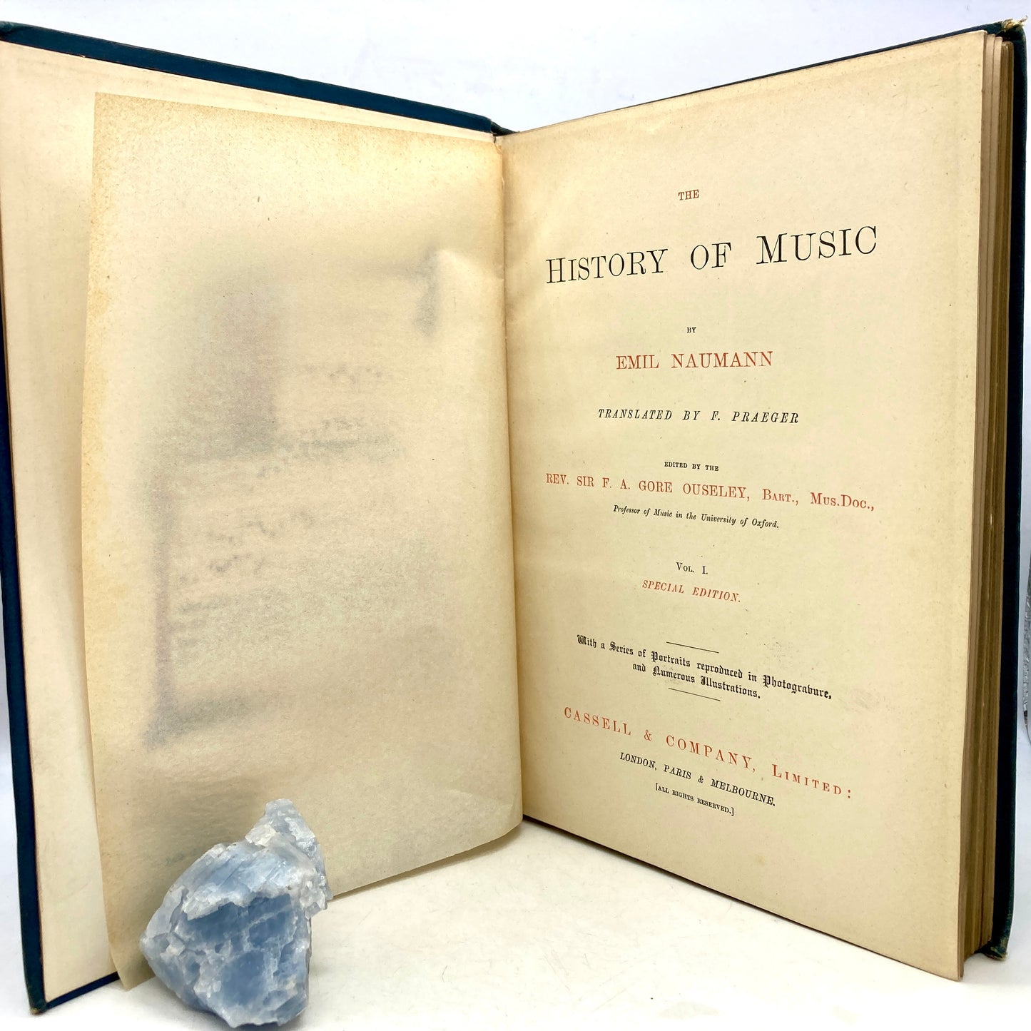NAUMANN, Emil "The History of Music" [Cassell & Company, c1886]