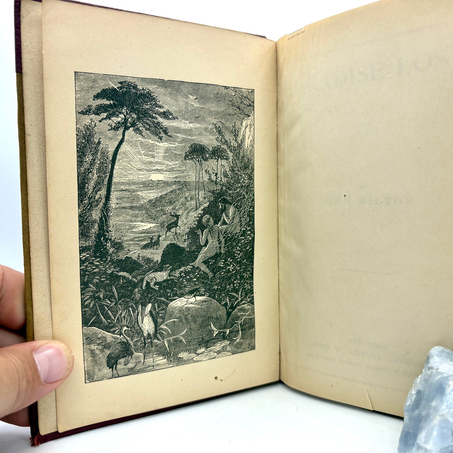 MILTON, John "Paradise Lost" [John W. Lovell, n.d./c1880] Unique Leather Binding