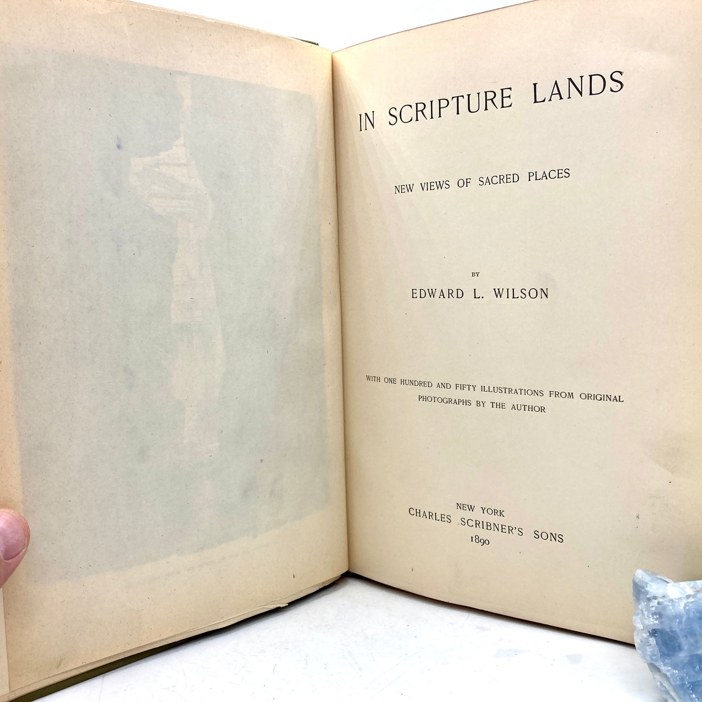 WILSON, Edward L. "In Scripture Lands" [Charles Scribner's Sons, 1890] Illustrated