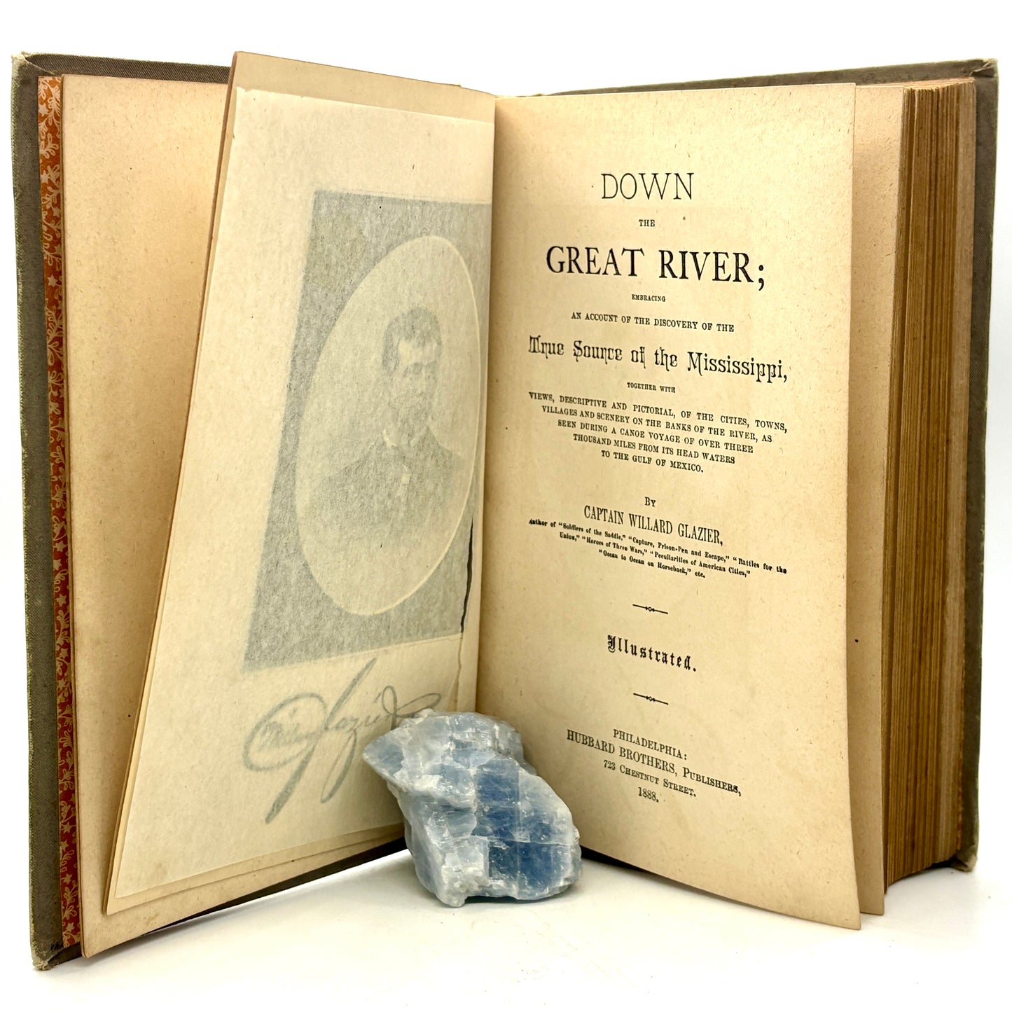 GLAZIER, Willard "Down the Great River" [Hubbard Bros, 1888] Mississippi River