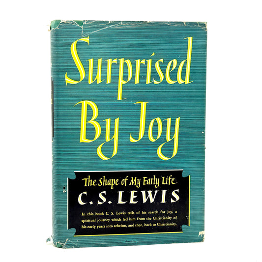 LEWIS, C. S. "Surprised by Joy" [Harcourt, Brace and Company, 1956] 1st Edition
