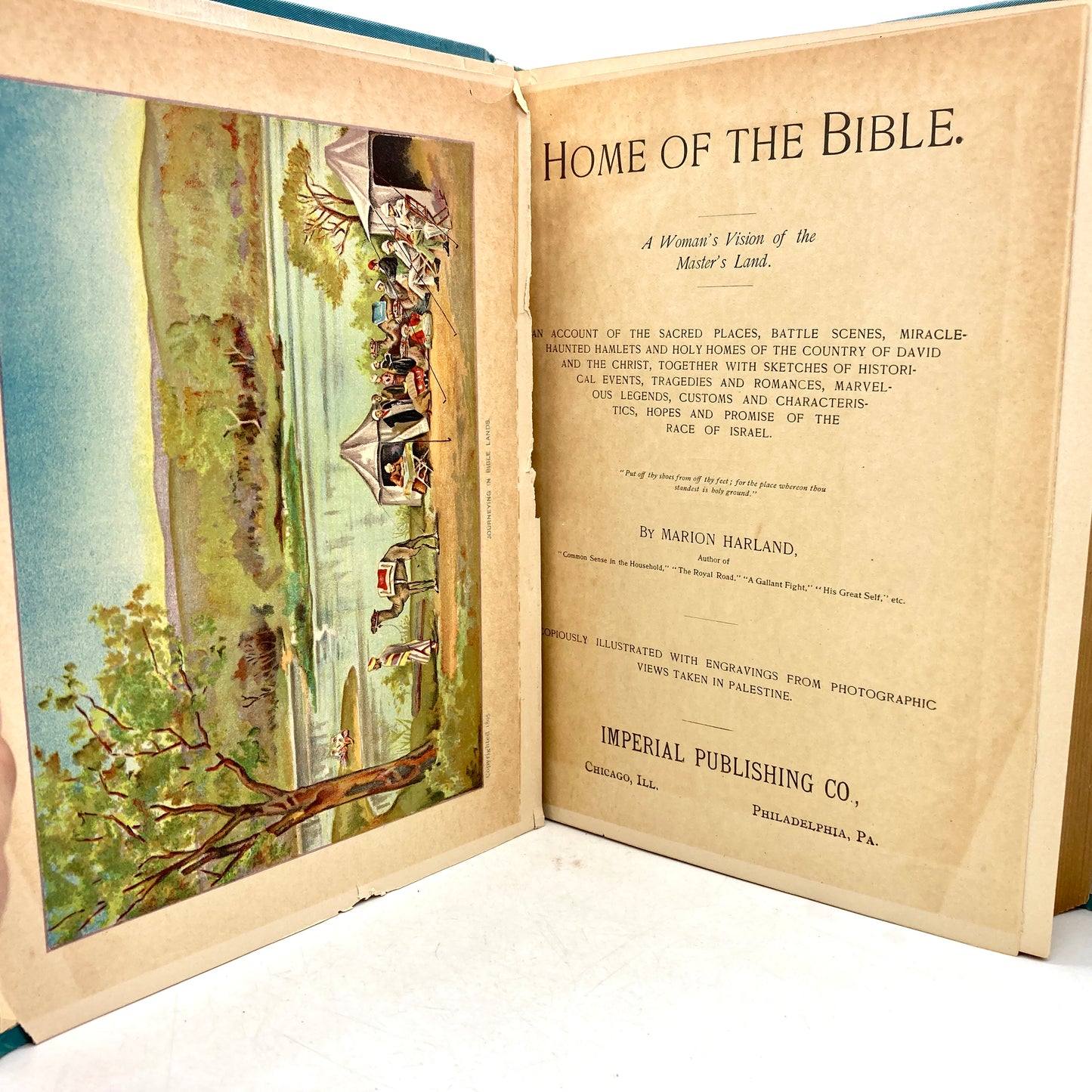 HARLAND, Marion "The Home of the Bible" [Imperial Publishing, 1895]