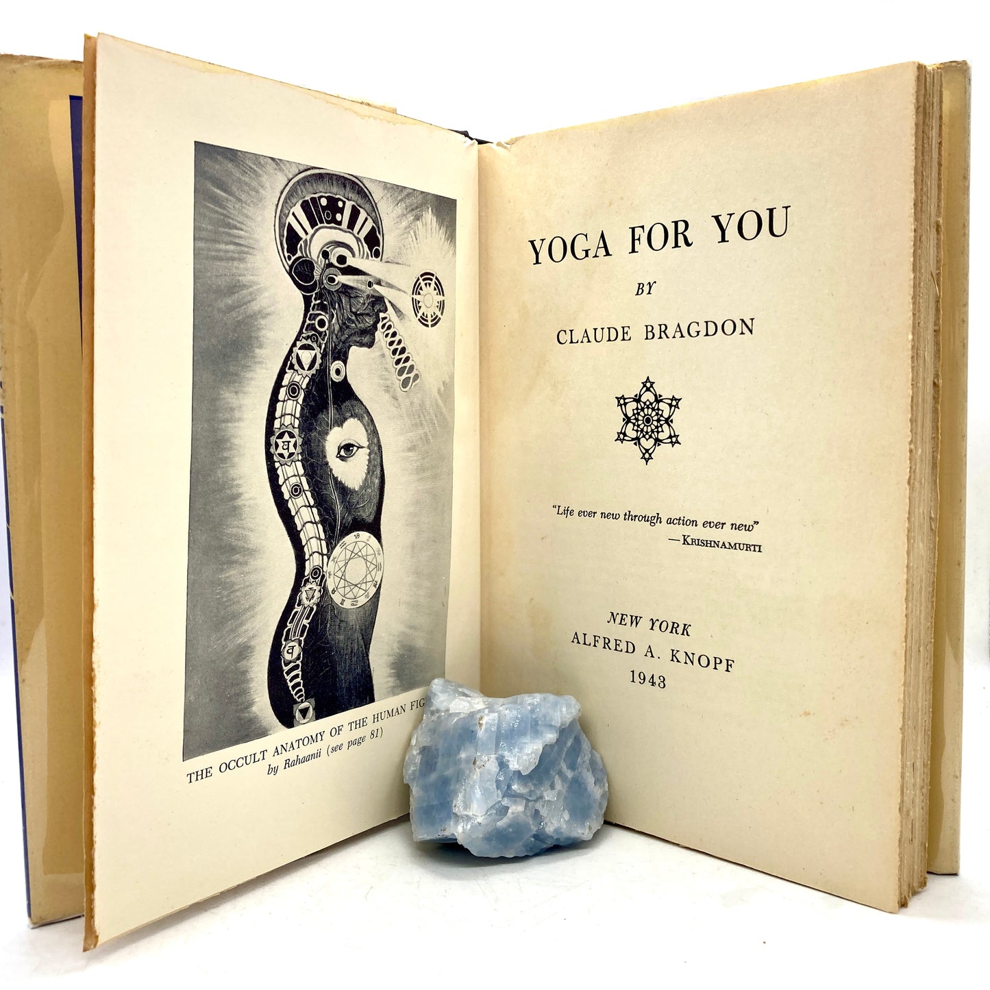 BRAGDON, Claude "Yoga For You" [Alfred A. Knopf, 1943] 1st Edition