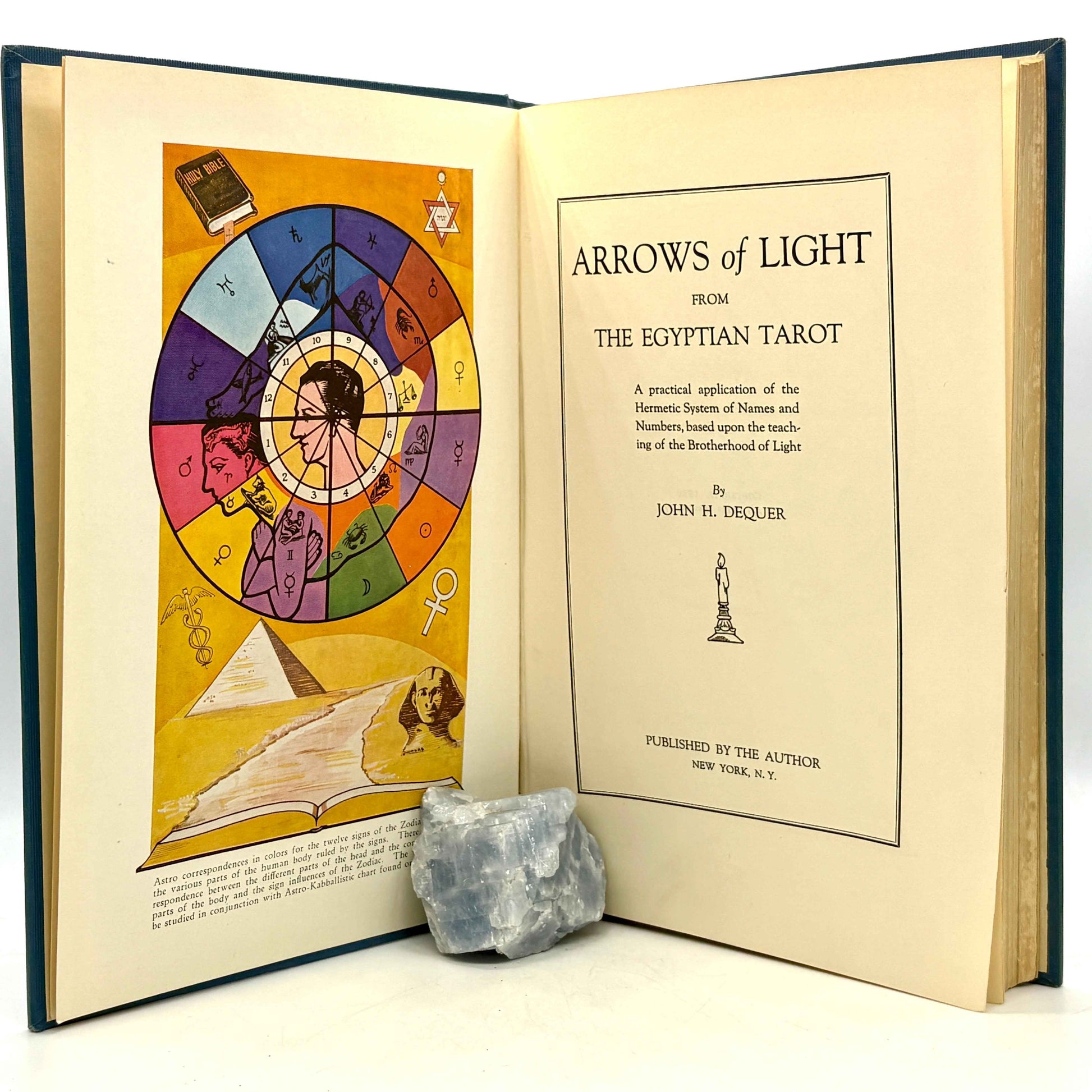 Dequer, John H. "Arrows of Light from the Egyptian Tarot" [Published by the Author, 1930]