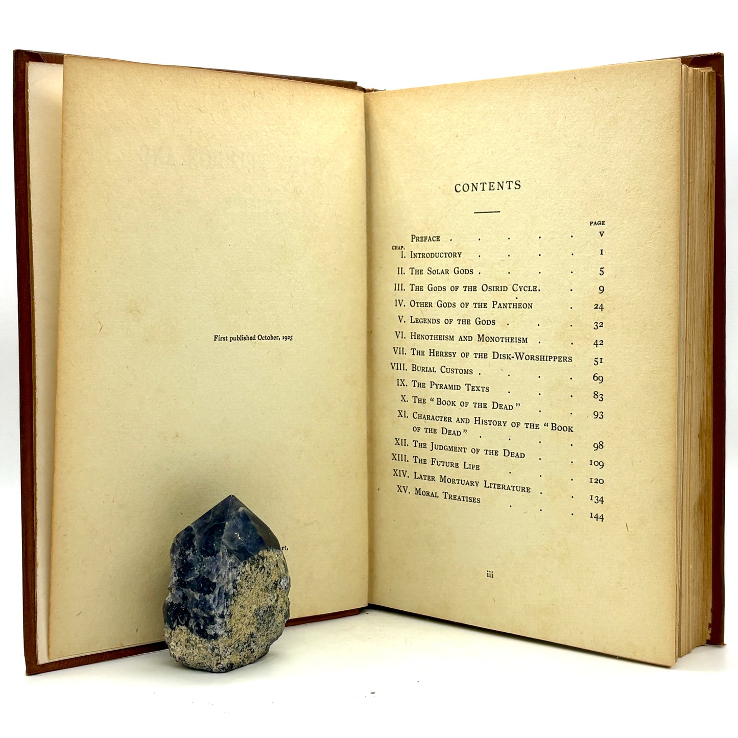 READ, F. W. "Egyptian Religion and Ethics" [Watts & Co., 1925] Book of the Dead
